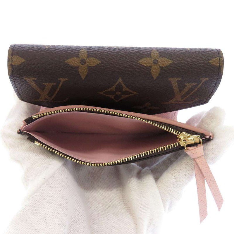 ルイヴィトン 三つ折り財布 モノグラム ポルトフォイユ・ヴィクトリーヌ M62360 LOUIS VUITTON ローズ・バレリーヌ