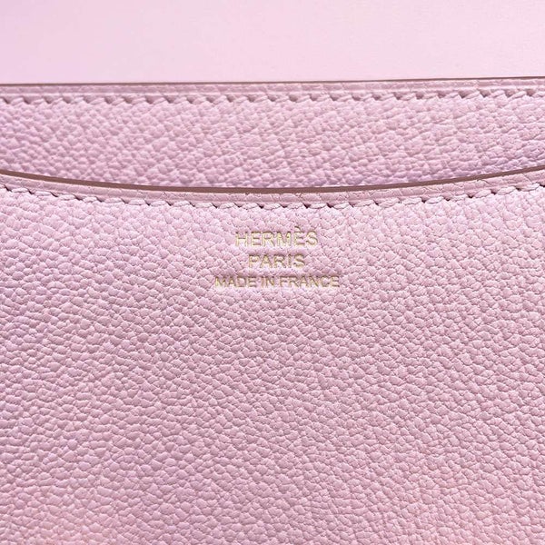 エルメス ショルダーバッグ ミニ コンスタンス3 モーヴシルベストル/ピンクゴールド金具 シェブルミゾル U刻印