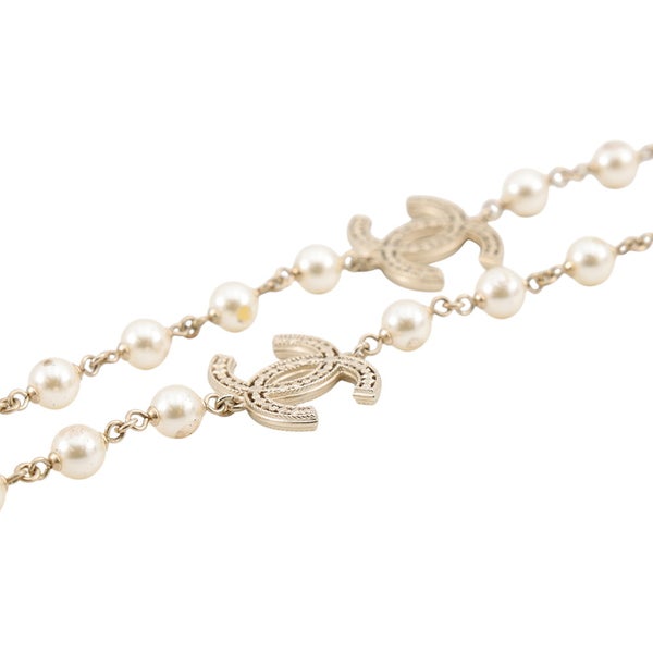 シャネル ネックレス ココマーク フェイクパール ロングネックレス A15C CHANEL アクセサリー