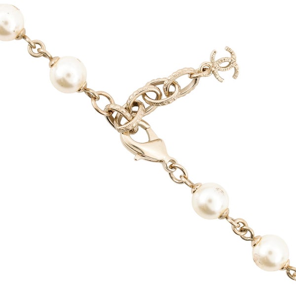 シャネル ネックレス ココマーク フェイクパール ロングネックレス A15C CHANEL アクセサリー