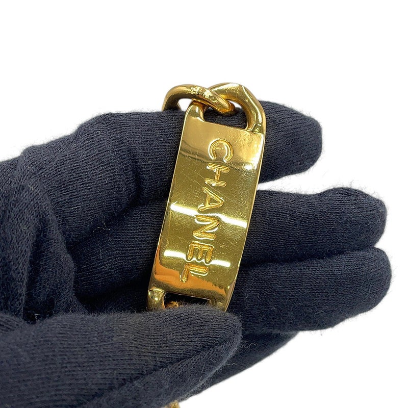シャネル チェーンベルト ココマーク コインモチーフ ロゴプレート メタル CHANEL