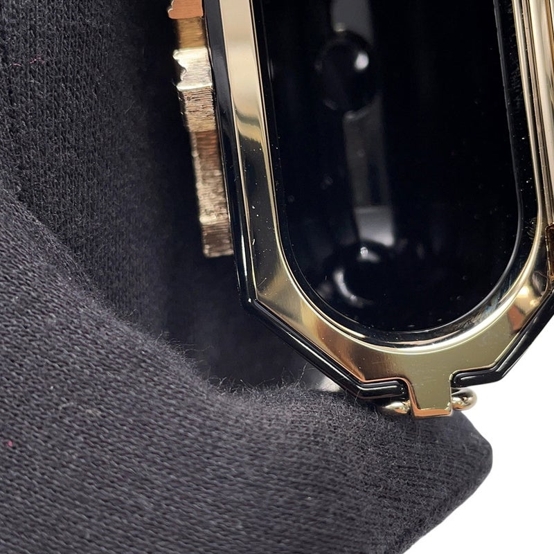 シャネル AirPods Proケース デカココ ラインストーン フェイクパール B21A AB6425 CHANEL イヤホンケース 黒