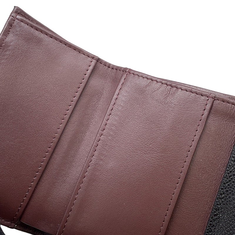 シャネル 三つ折り財布 マトラッセ ココマーク クラシック スモール フラップ ウォレット キャビアスキン AP0230 CHANEL 財布 黒