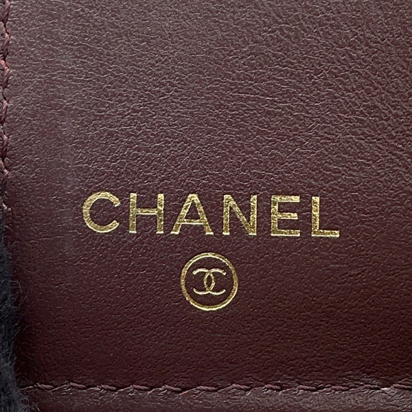 シャネル 三つ折り財布 マトラッセ ココマーク クラシック スモール フラップ ウォレット キャビアスキン AP0230 CHANEL 財布 黒