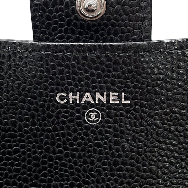 シャネル 長財布 クラシック ロング フラップ ウォレット マトラッセ ココマーク キャビアスキン AP0241 CHANEL 黒