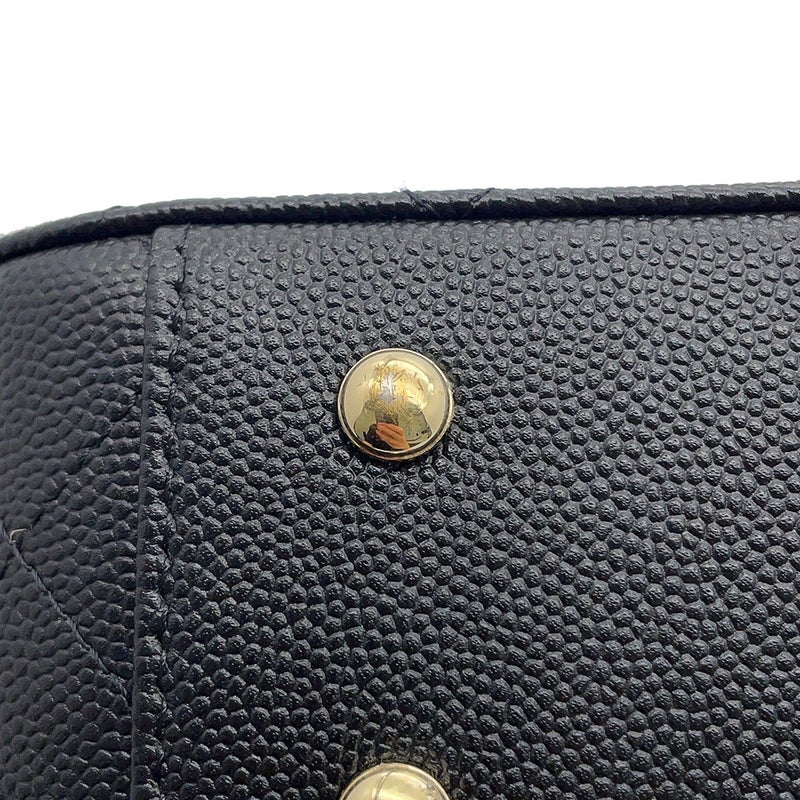 シャネル チェーンショルダーバッグ マトラッセ ココマーク キャビアスキン AP4438 CHANEL 黒