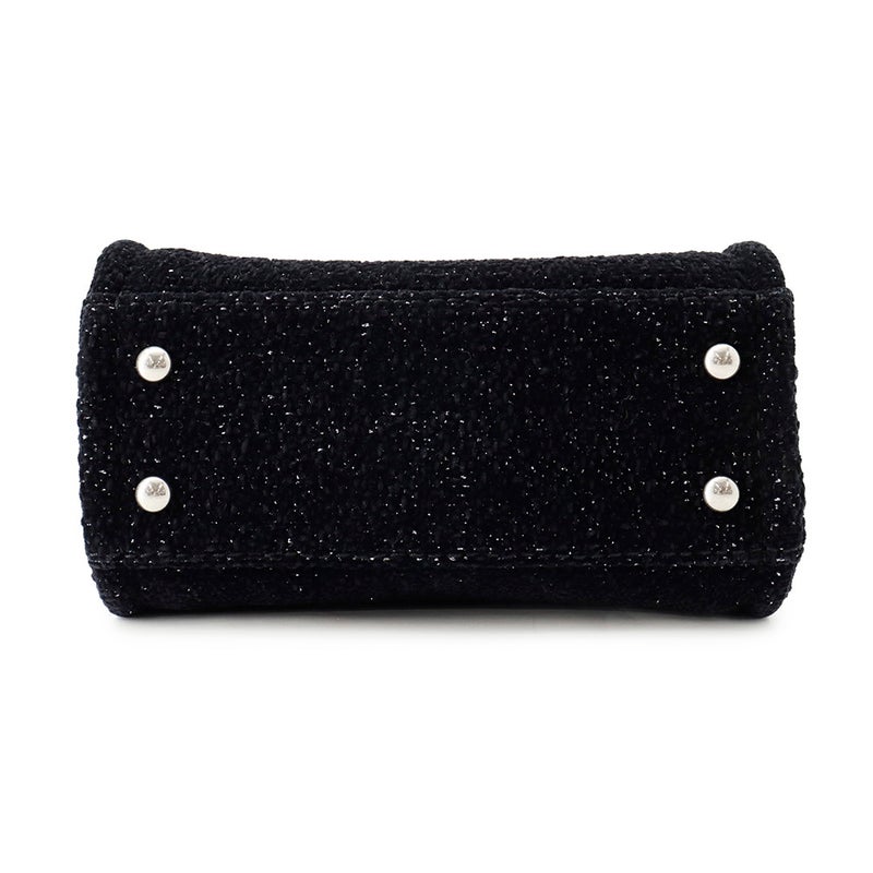 シャネル トートバッグ ドーヴィル ロゴ キャンバス/レザー CHANEL バッグ 2wayショルダーバッグ 黒