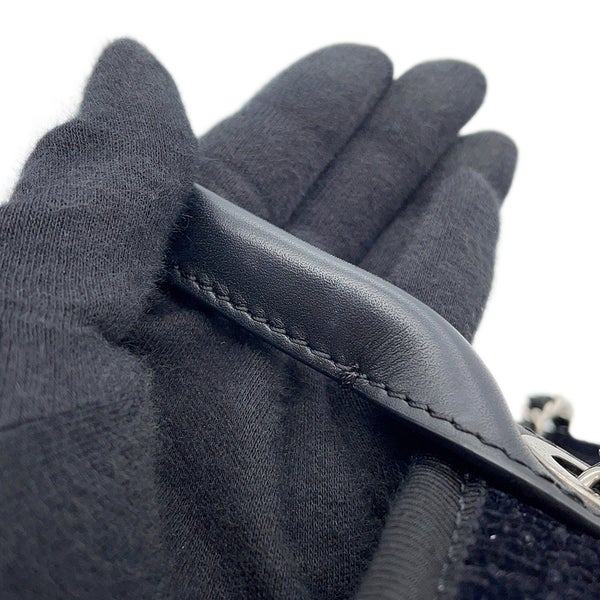 シャネル トートバッグ ドーヴィル ロゴ キャンバス/レザー CHANEL バッグ 2wayショルダーバッグ 黒
