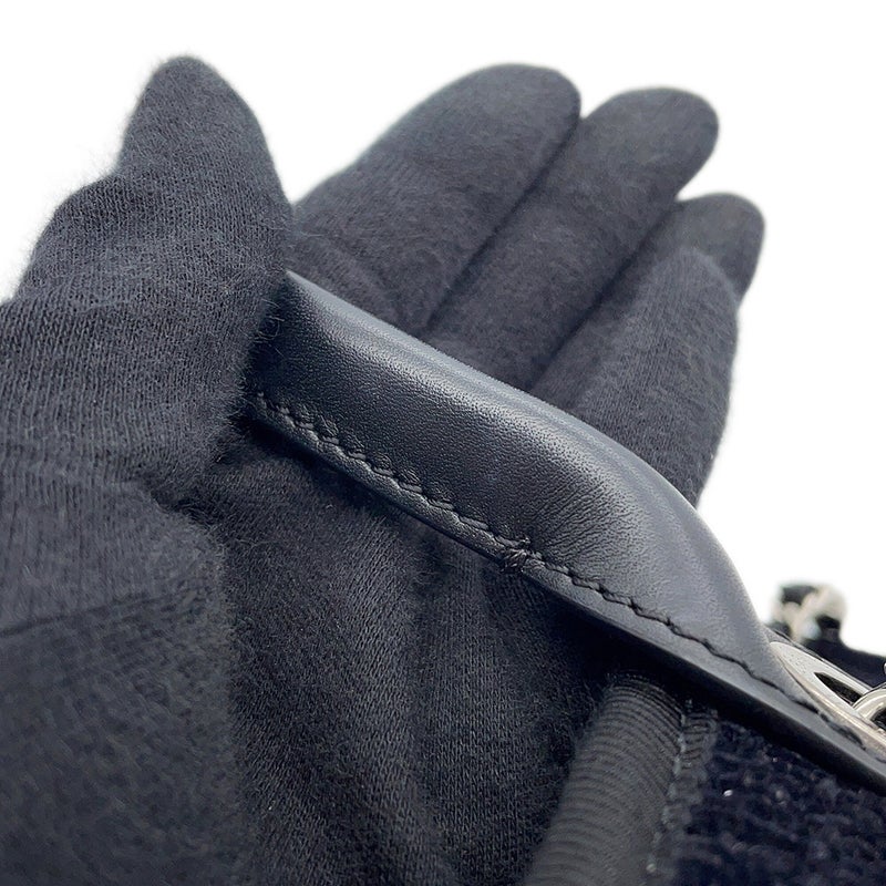 シャネル トートバッグ ドーヴィル ロゴ キャンバス/レザー CHANEL バッグ 2wayショルダーバッグ 黒