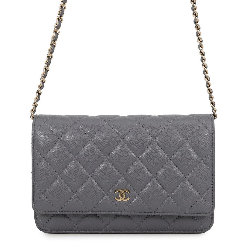 シャネル チェーンウォレット クラシック マトラッセ ココマークキャビアスキン AP0250 CHANEL 財布