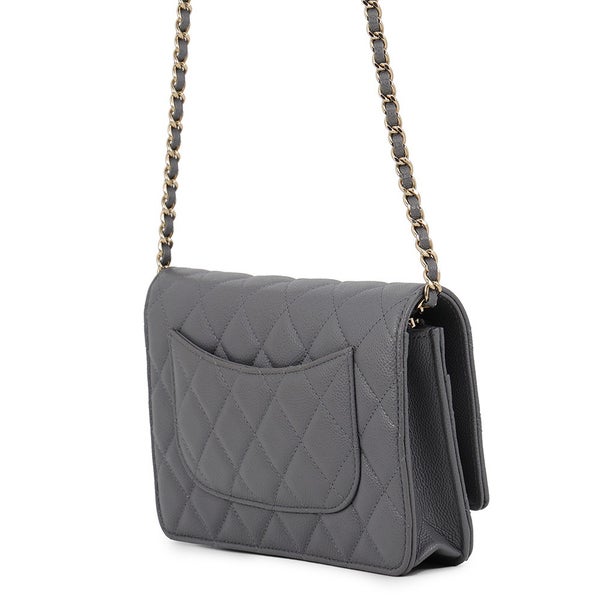シャネル チェーンウォレット クラシック マトラッセ ココマークキャビアスキン AP0250 CHANEL 財布