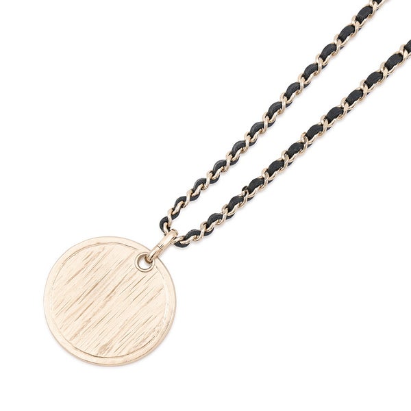 シャネル ネックレス ココマーク ラインストーン ラウンド コイン A22 K CHANEL アクセサリー