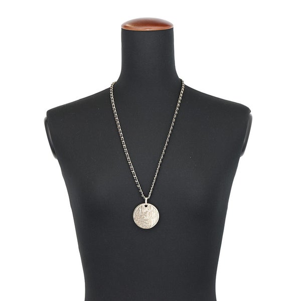 シャネル ネックレス ココマーク ラインストーン ラウンド コイン A22 K CHANEL アクセサリー