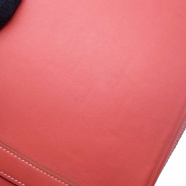 エルメス バーキン35 ギリーズ サンギーヌ/エクリュ/シルバー金具 トワルアッシュ/スイフト □R刻印