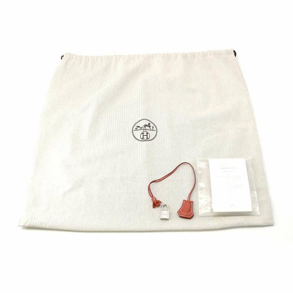 エルメス バーキン35 ギリーズ サンギーヌ/エクリュ/シルバー金具 トワルアッシュ/スイフト □R刻印