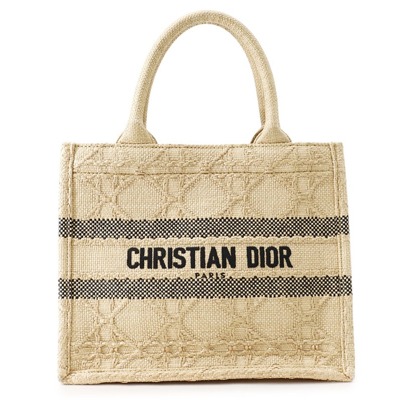 クリスチャン・ディオール トートバッグ カナージュ ブックトート スモール ラフィア M1265ZSQD Christian Dior