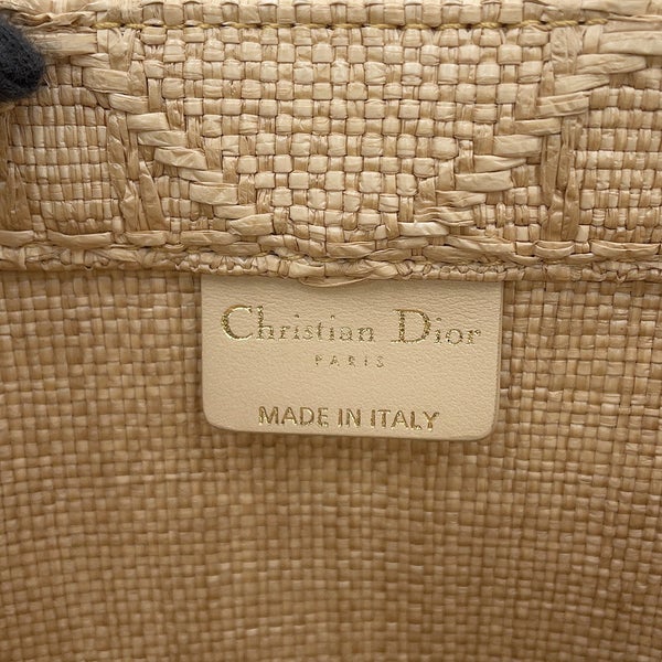 クリスチャン・ディオール トートバッグ カナージュ ブックトート スモール ラフィア M1265ZSQD Christian Dior
