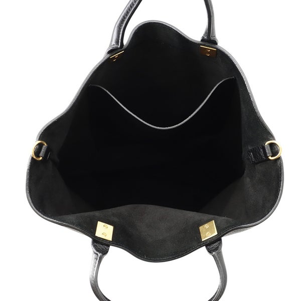 ヴァレンティノ・ガラヴァーニ トートバッグ ロゴ スタッズ レザー VALENTINO ２wayショルダー 黒