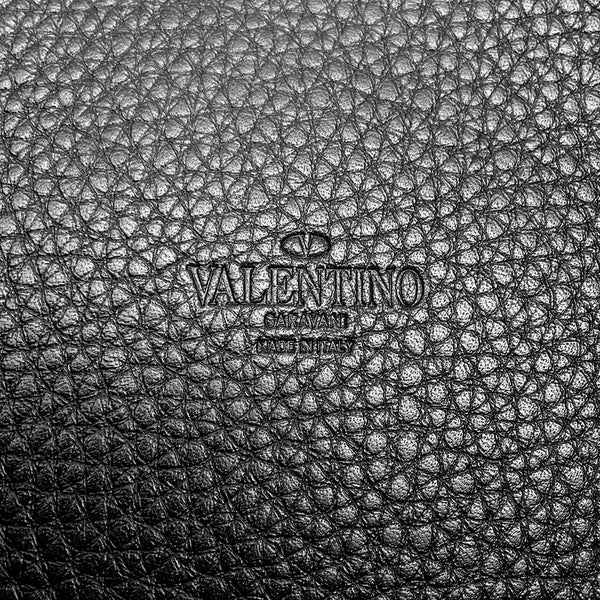 ヴァレンティノ・ガラヴァーニ トートバッグ ロゴ スタッズ レザー VALENTINO ２wayショルダー 黒