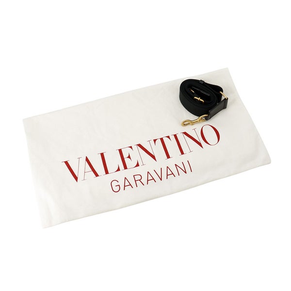 ヴァレンティノ・ガラヴァーニ トートバッグ ロゴ スタッズ レザー VALENTINO ２wayショルダー 黒