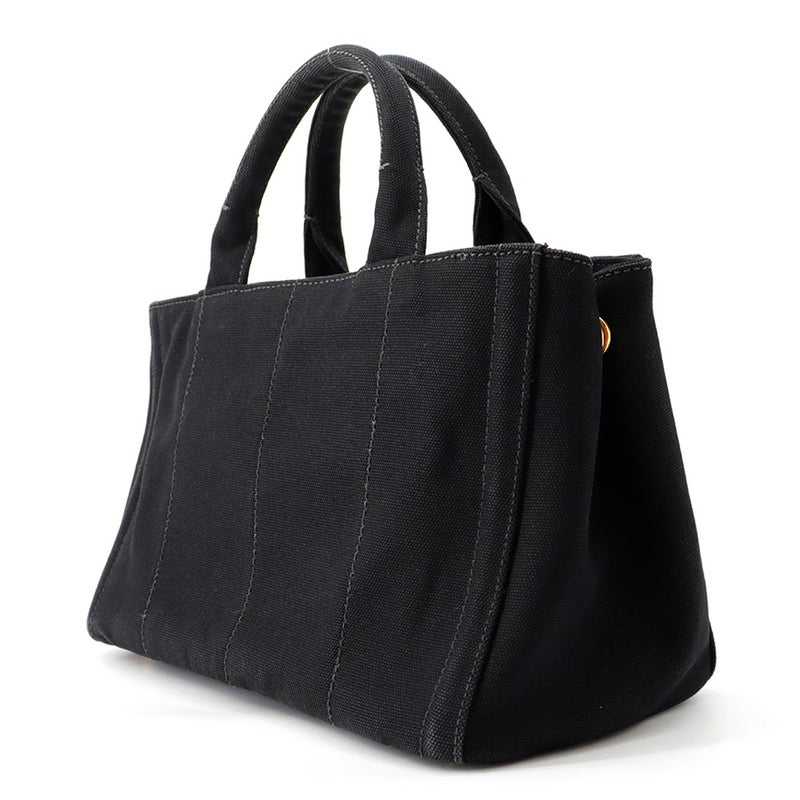 プラダ トートバッグ カナパ ビジュー CANAPA キャンバス B24390 PRADA 黒