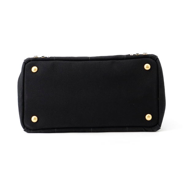 プラダ トートバッグ カナパ ビジュー CANAPA キャンバス B24390 PRADA 黒