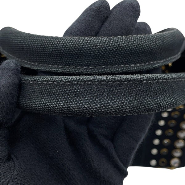 プラダ トートバッグ カナパ ビジュー CANAPA キャンバス B24390 PRADA 黒