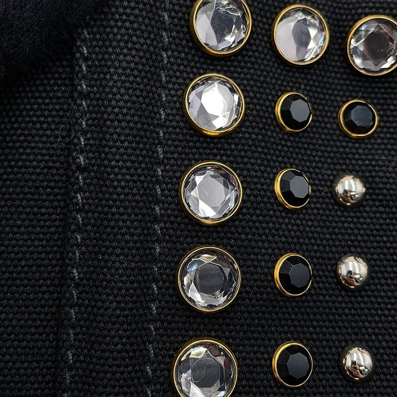 プラダ トートバッグ カナパ ビジュー CANAPA キャンバス B24390 PRADA 黒