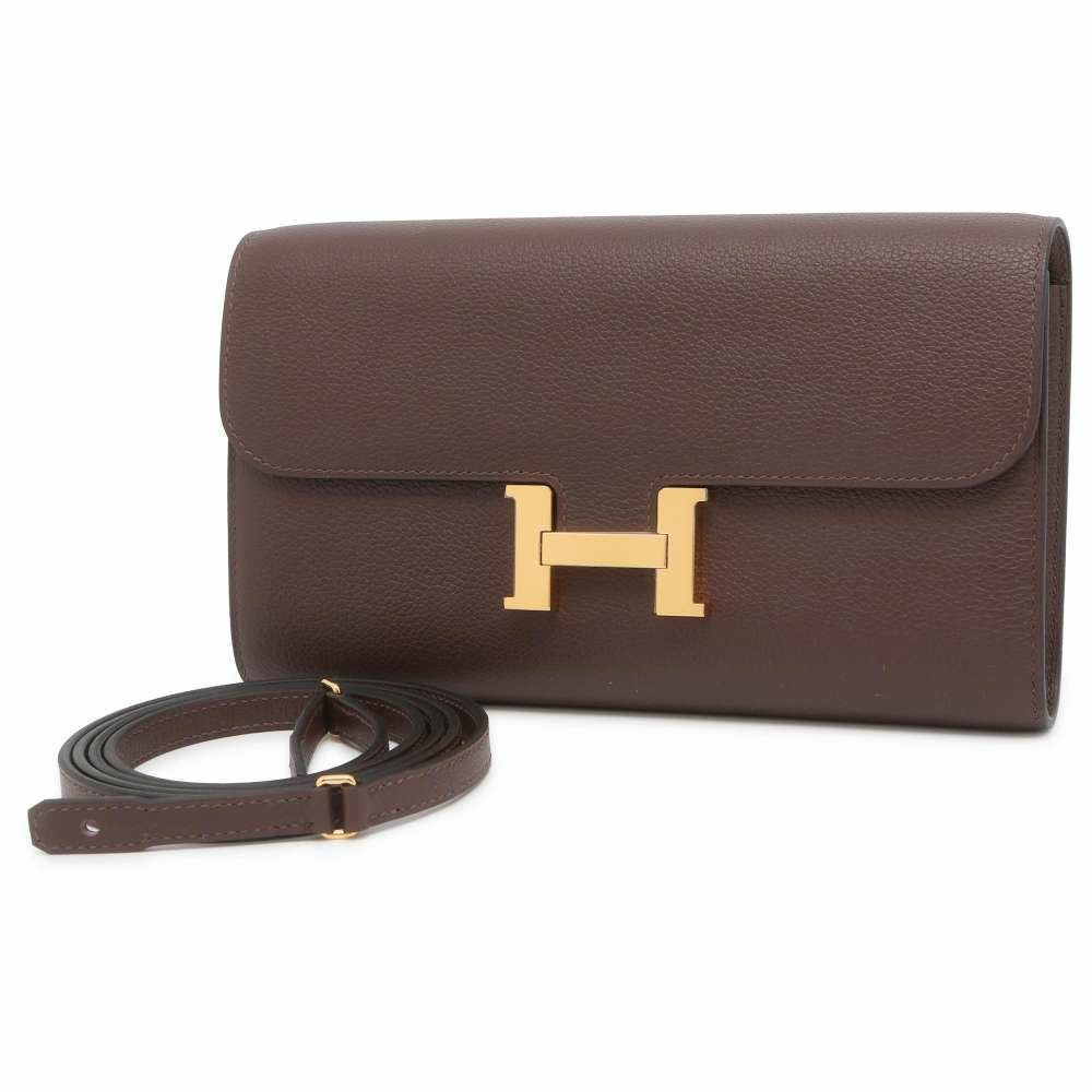 エルメス 長財布 コンスタンス トゥーゴー ロング モカ/ゴールド金具