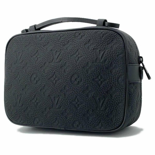 ルイヴィトン ショルダーバッグ モノグラム トリヨンレザー Sロック・メッセンジャー M58489 黒 ブラック LOUIS VUITTON