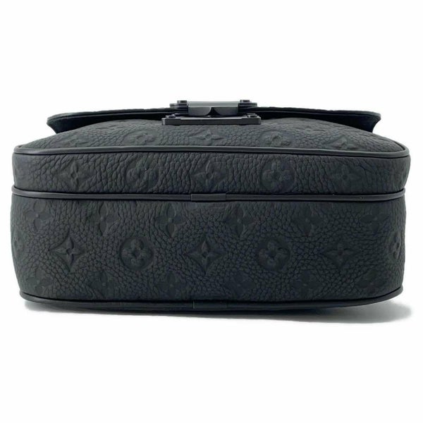 ルイヴィトン ショルダーバッグ モノグラム トリヨンレザー Sロック・メッセンジャー M58489 黒 ブラック LOUIS VUITTON