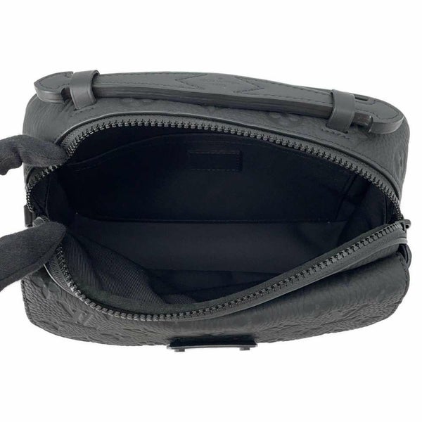 ルイヴィトン ショルダーバッグ モノグラム トリヨンレザー Sロック・メッセンジャー M58489 黒 ブラック LOUIS VUITTON