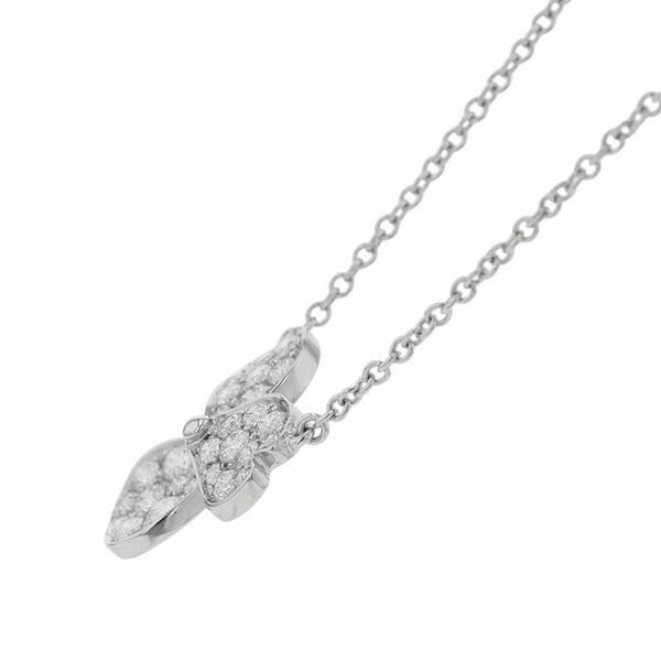 ティファニー ネックレス ペーパーフラワー パヴェ ダイヤモンド 0.26ct Pt950プラチナ Tiffany&Co. クローバーモチーフ