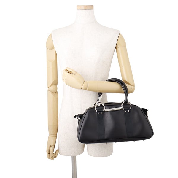 クリスチャン・ディオール ハンドバッグ ハードコア ラインストーン Christian Dior ２wayショルダー 黒