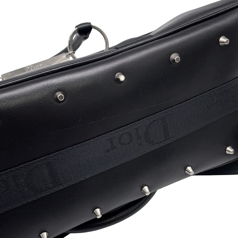クリスチャン・ディオール ハンドバッグ ハードコア ラインストーン Christian Dior ２wayショルダー 黒