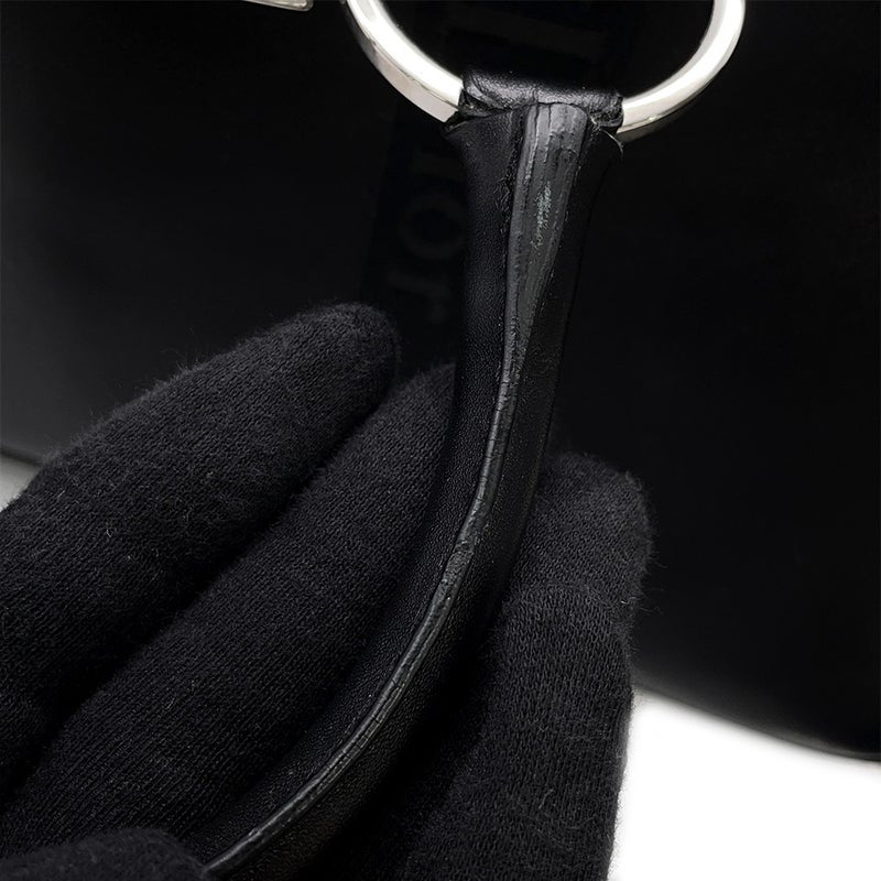 クリスチャン・ディオール ハンドバッグ ハードコア ラインストーン Christian Dior ２wayショルダー 黒