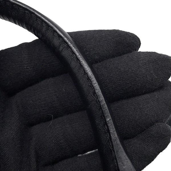 クリスチャン・ディオール ハンドバッグ ハードコア ラインストーン Christian Dior ２wayショルダー 黒