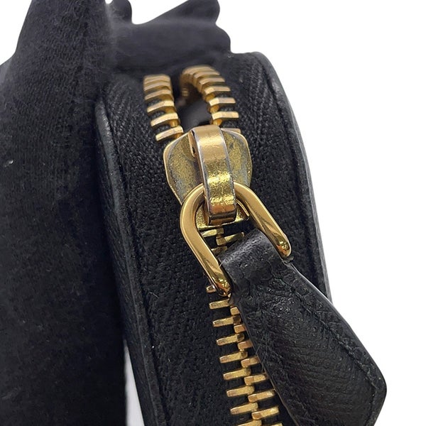 プラダ 長財布 サフィアーノ トライアングル ロゴ 1ML506 PRADA 財布 黒