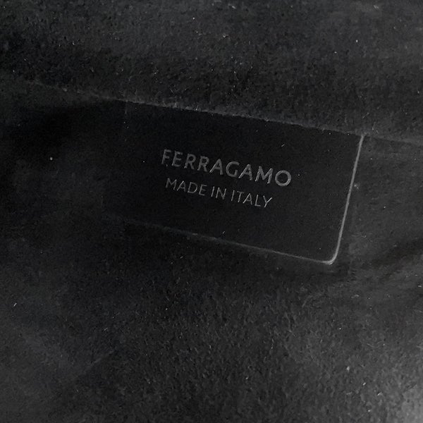 サルヴァトーレ・フェラガモ ハンドバッグ カットアウトS カーフレザー 215933 Ferragamo 2way 黒