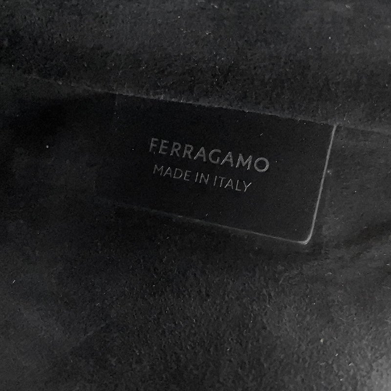 サルヴァトーレ・フェラガモ ハンドバッグ カットアウトS カーフレザー 215933 Ferragamo 2way 黒