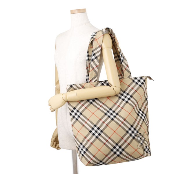 バーバリー トートバッグ ノバチェック クラシック トート ウーヴンコットンツイル 8097716 BURBERRY