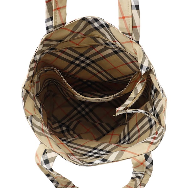 バーバリー トートバッグ ノバチェック クラシック トート ウーヴンコットンツイル 8097716 BURBERRY