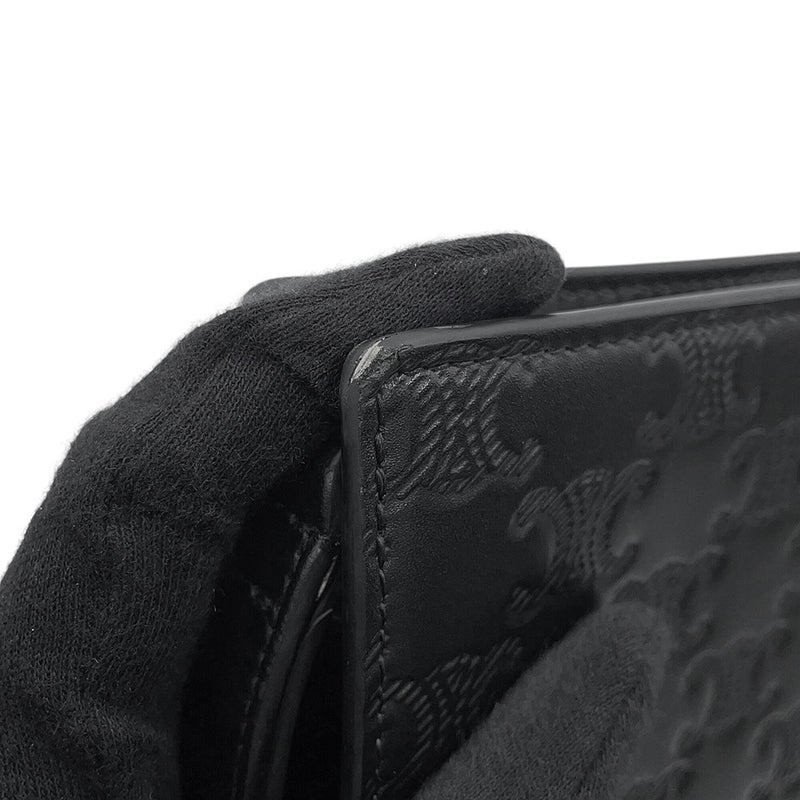 セリーヌ クラッチバッグ トリオンフ カーフスキン 10N823FQD CELINE バッグ メンズ 黒