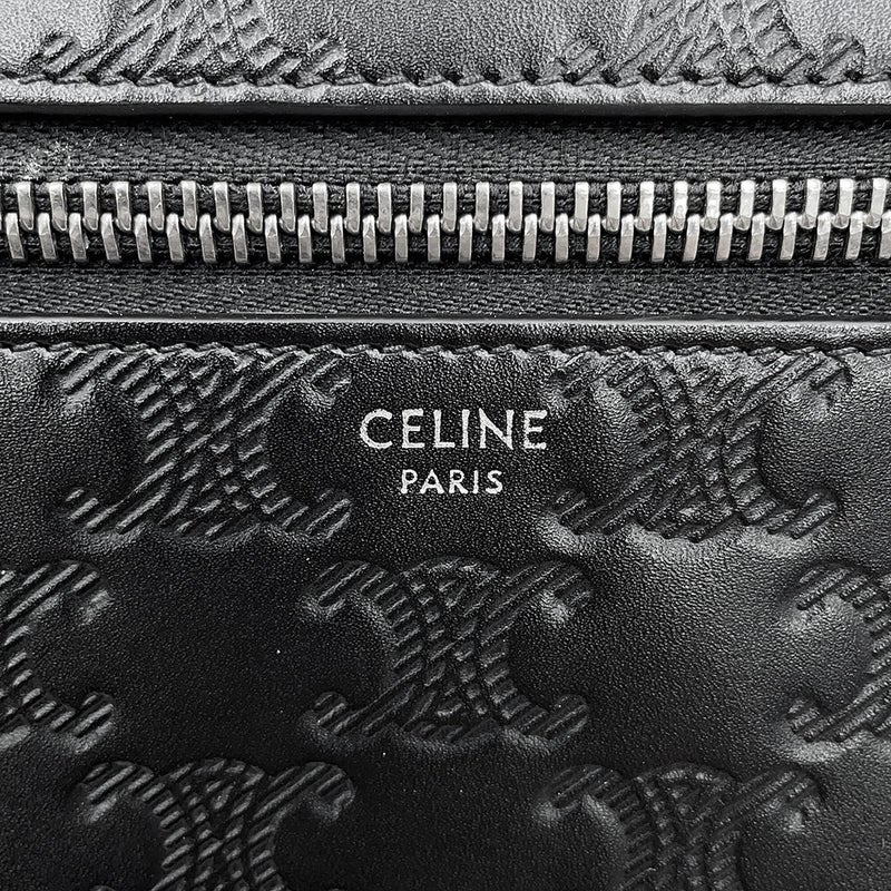 セリーヌ クラッチバッグ トリオンフ カーフスキン 10N823FQD CELINE バッグ メンズ 黒