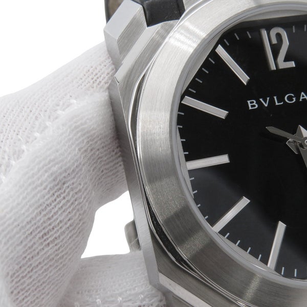ブルガリ オクト ソロテンポ デイト BGO38S BVLGARI 腕時計 黒文字盤