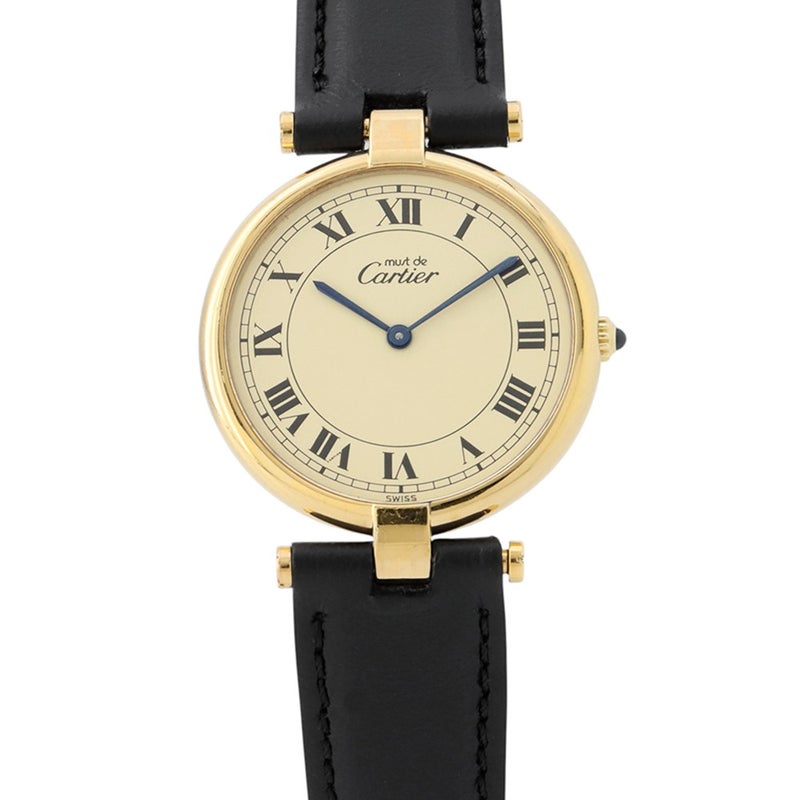 カルティエ マスト ヴァンドーム LM ヴェルメイユ W1001853 Cartier 腕時計 アイボリー文字盤