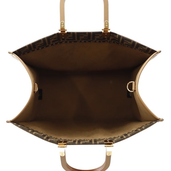 フェンディ トートバッグ サンシャイン ラージ ズッカ キャンバス/レザー 8BH372 FENDI