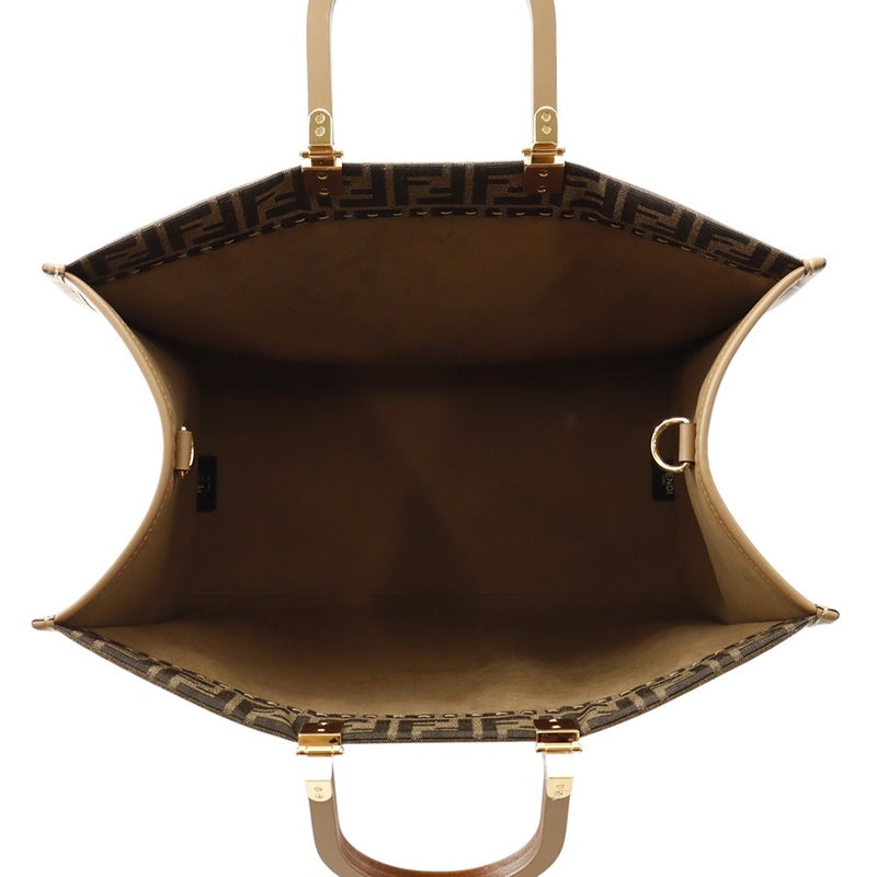 フェンディ トートバッグ サンシャイン ラージ ズッカ キャンバス/レザー 8BH372 FENDI