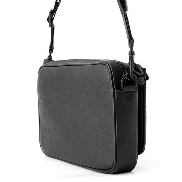 ルイヴィトン ショルダーバッグ モノグラム・シャドウ トリオ・メッセンジャー M26713 LOUIS VUITTON ブラック 黒
