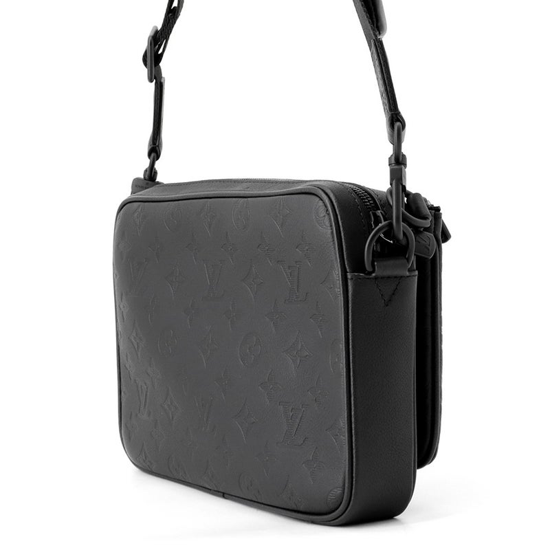 ルイヴィトン ショルダーバッグ モノグラム・シャドウ トリオ・メッセンジャー M26713 LOUIS VUITTON ブラック 黒